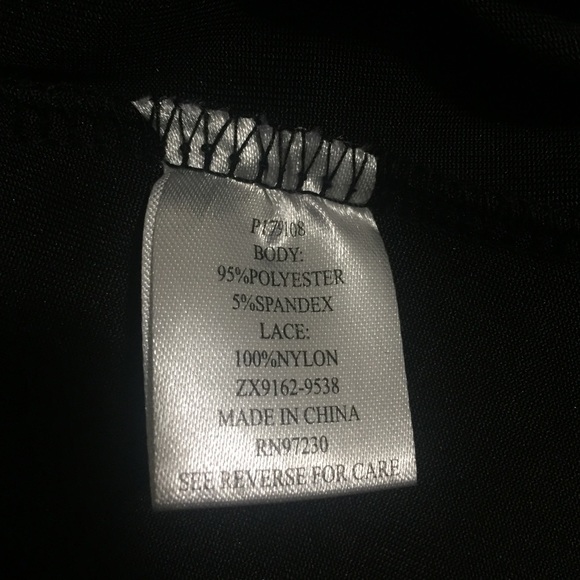 ALMOST FAMOUS Black long sleeve velvet top - Picture 8 of 8